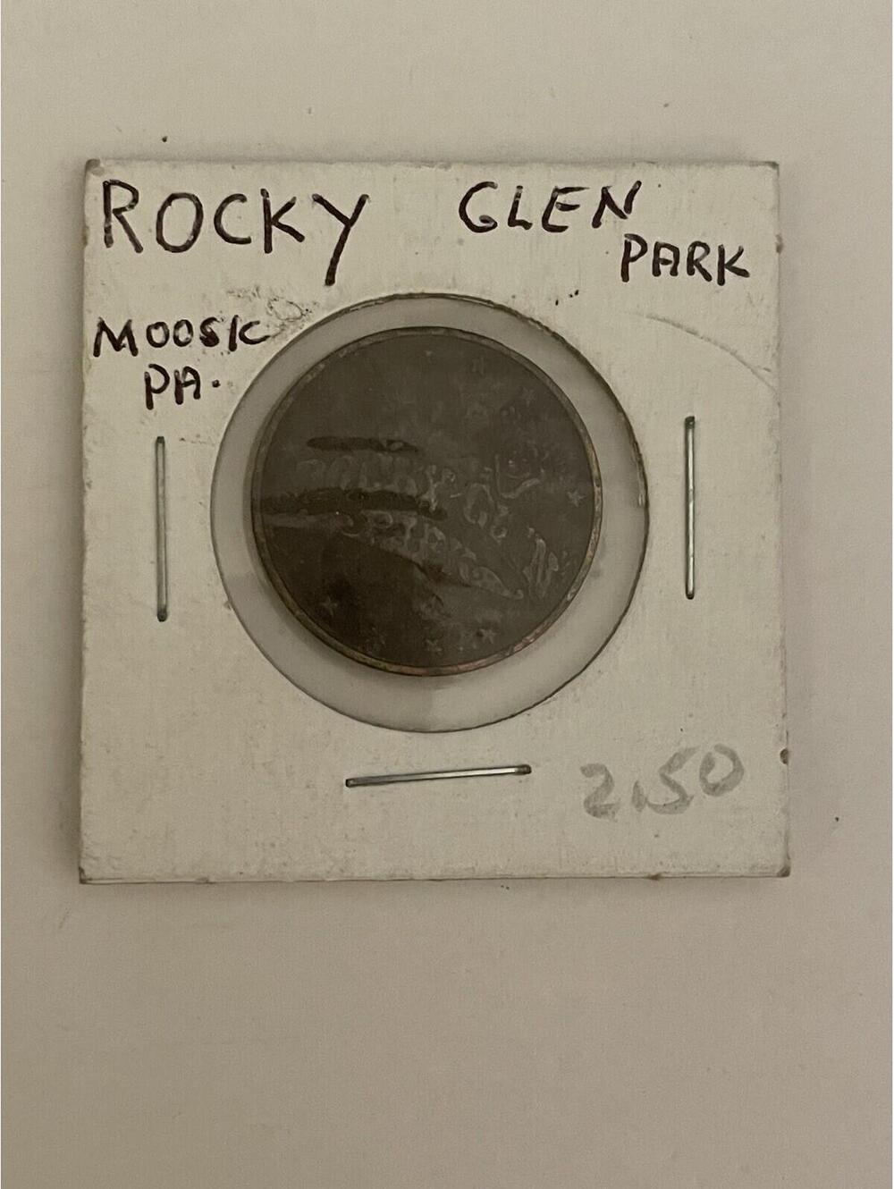 Rocky Glen Park Moosic PA Token Coin Good For  Gifts Rides Games Food Token
